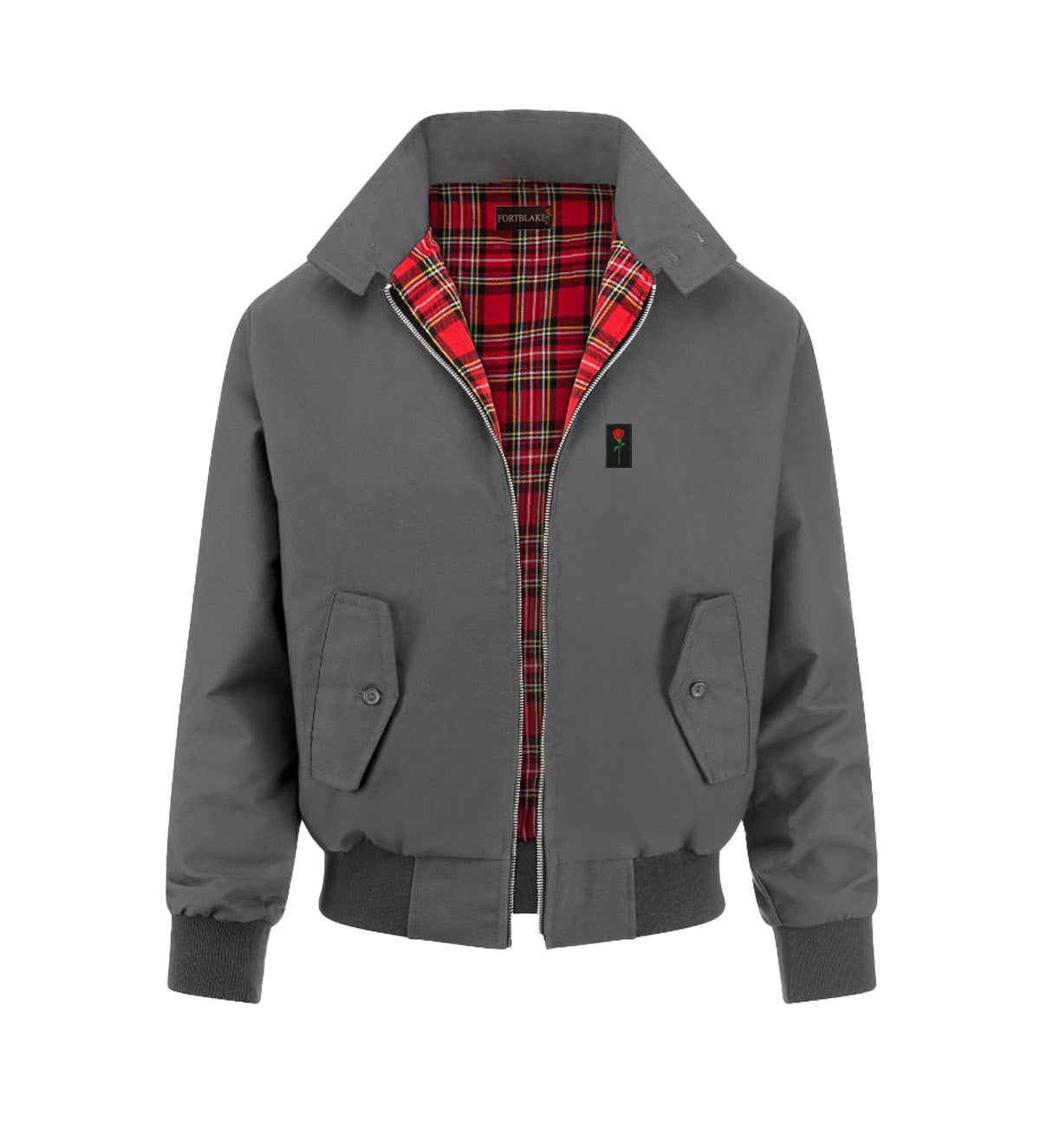 FORTBLAKE GREY HARRINGTON JACKET Fortblake