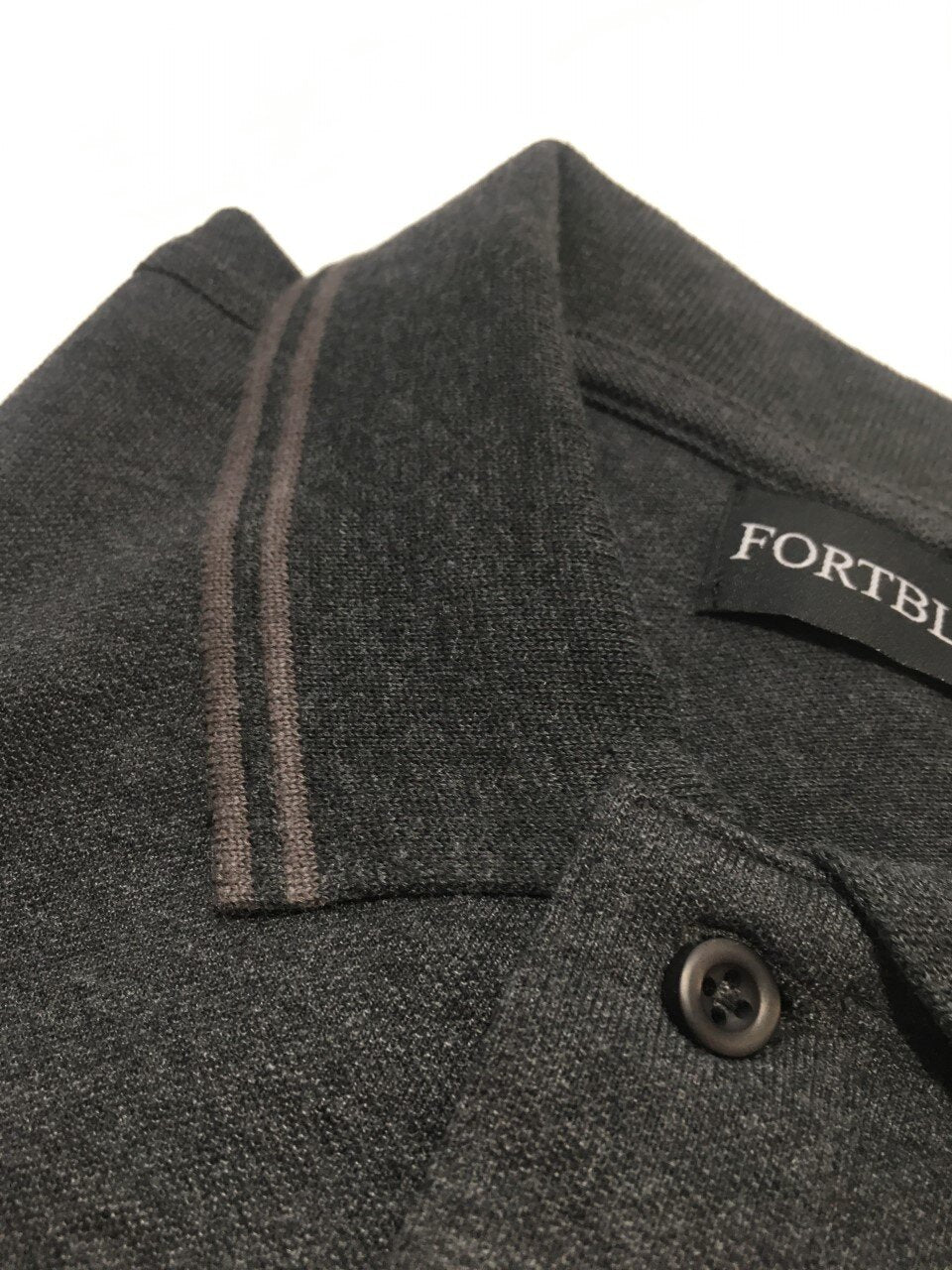 FORTBLAKE GREY/SMOKE TIPPED POLOSHIRT