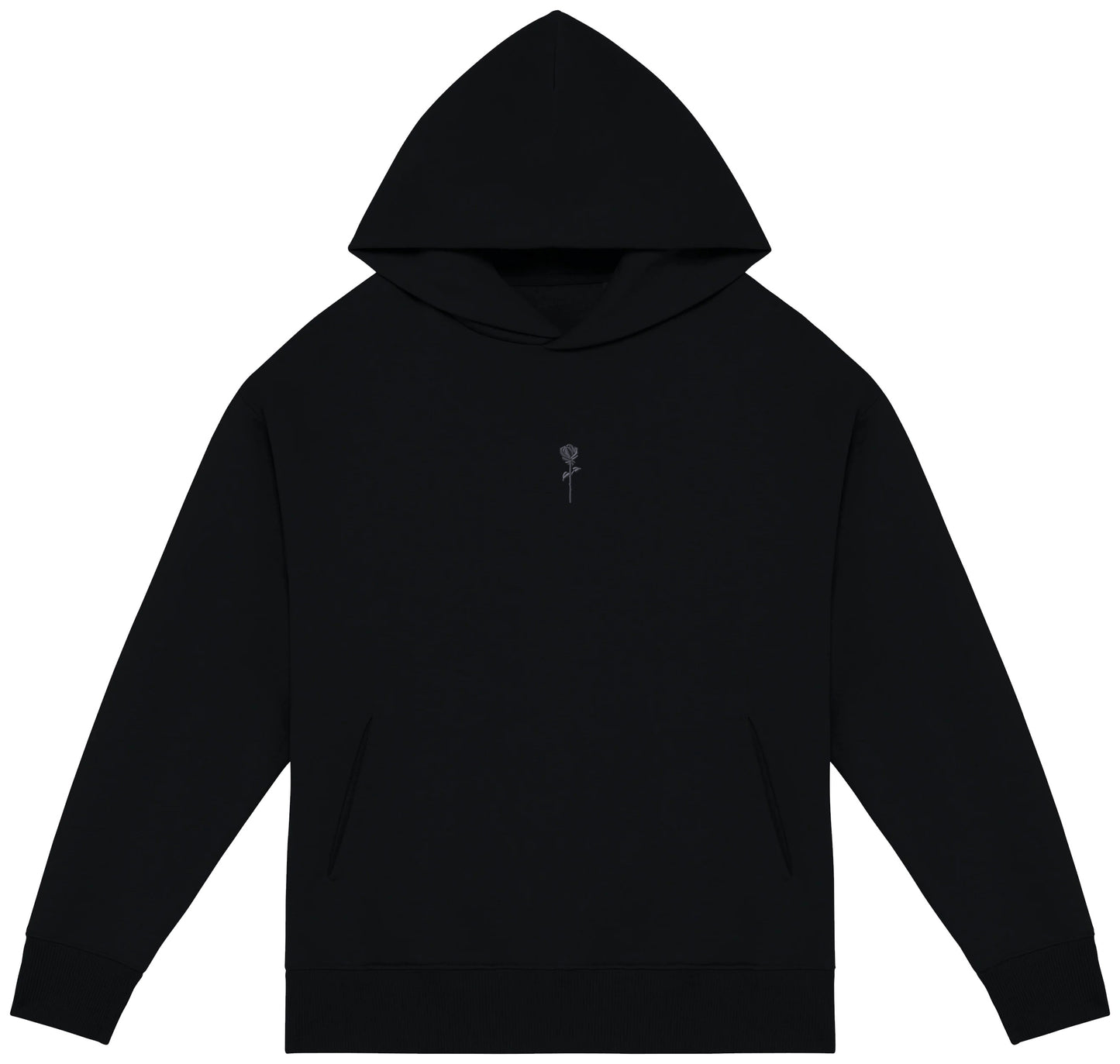 FORTBLAKE OVERSIZE BLACK HOODIE