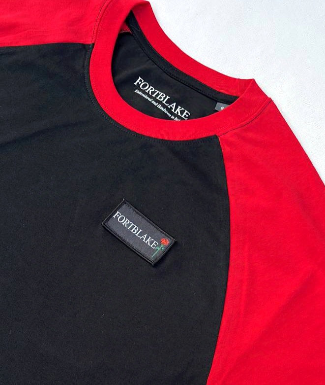 FORTBLAKE BLACK/RED BICOLOR T-SHIRT