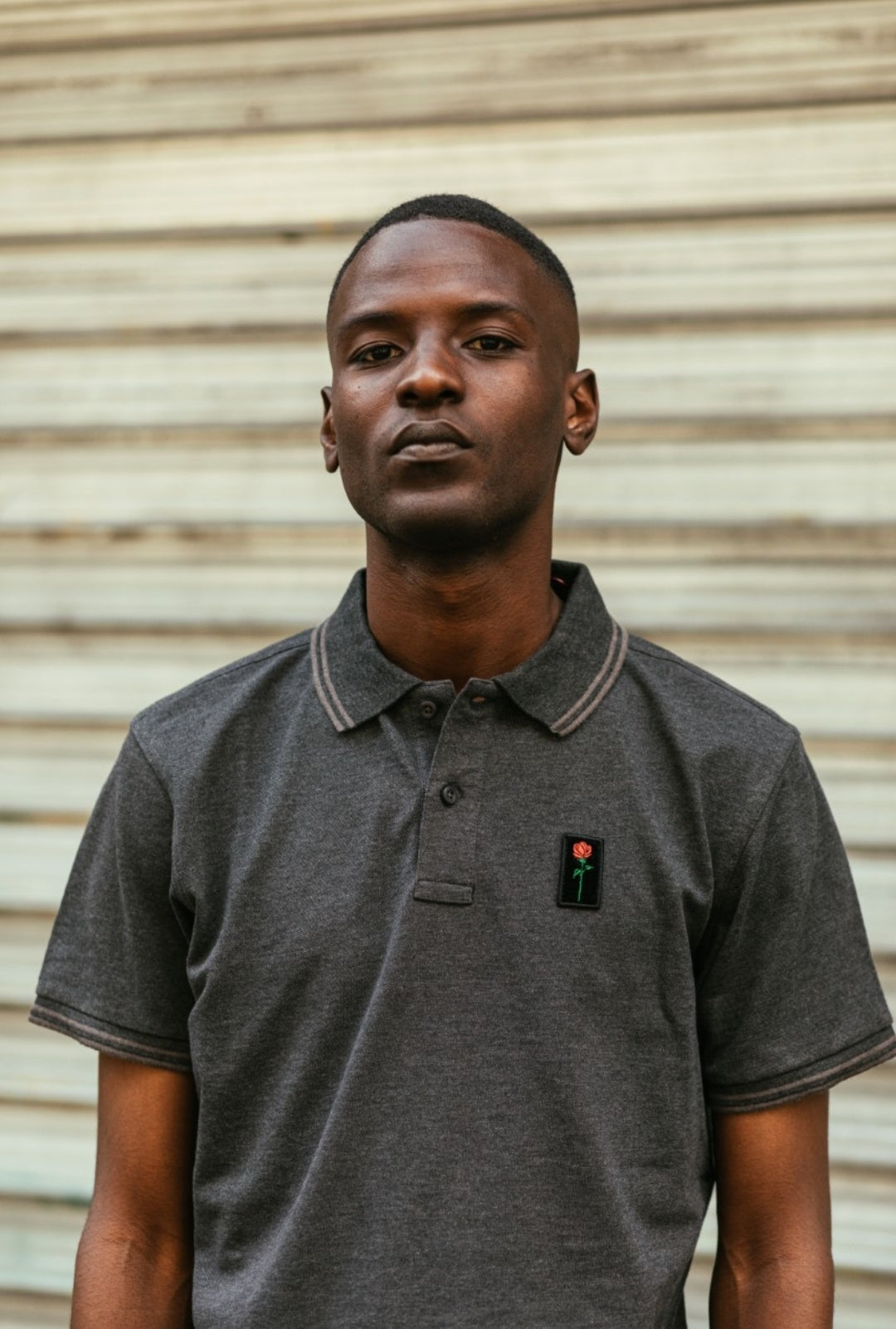 FORTBLAKE GREY/SMOKE TIPPED POLOSHIRT