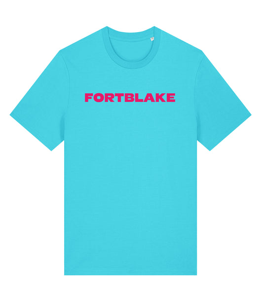 FORTBLAKE DERBY TURQUOISE/FUCSIA T-SHIRT