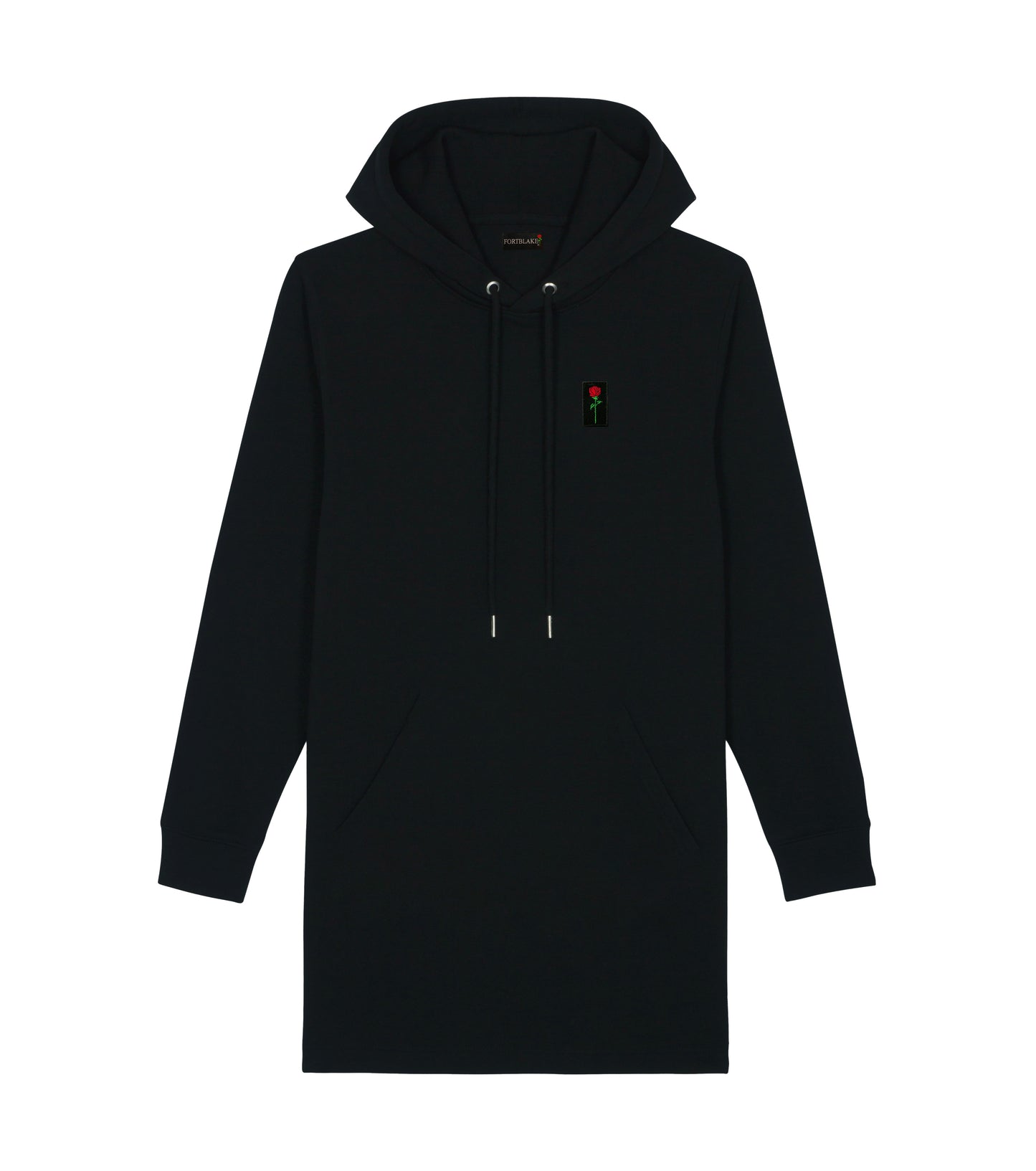 FORTBLAKE WOMAN ARTIC BLACK HOODIE-DRESS