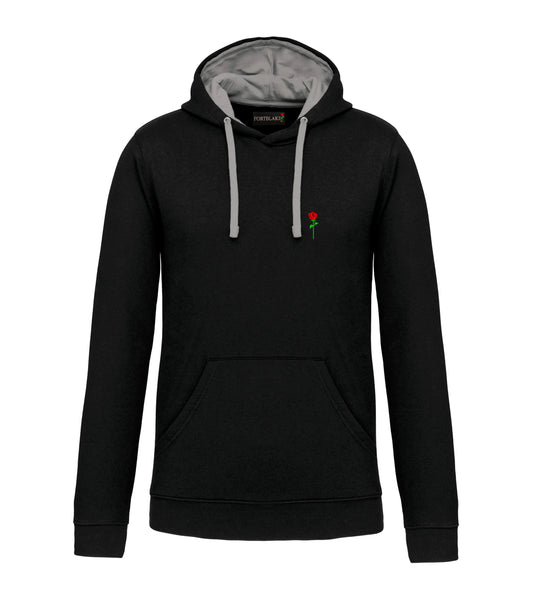 FORTBLAKE CLASSIC BLACK/GREY BICOLOR HOODIE