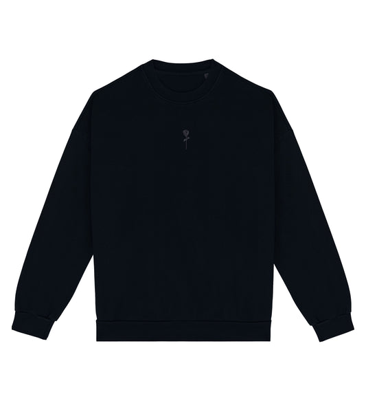 FORTBLAKE OVERSIZE BLACK SWEATSHIRT