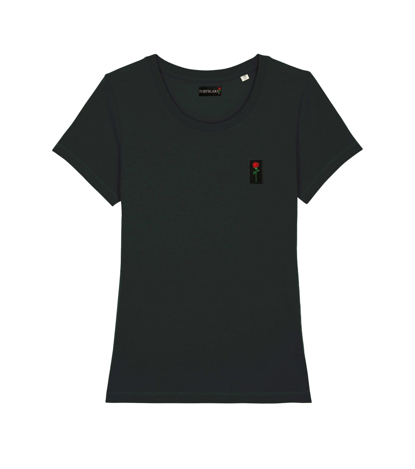 FORTBLAKE WOMAN WAVE BLACK T-SHIRT