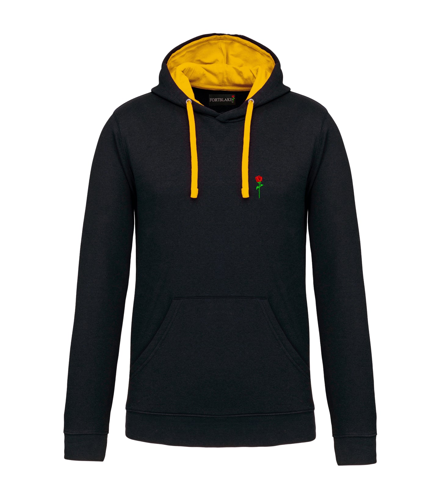 FORTBLAKE CLASSIC BLACK/YELLOW BICOLOR HOODIE