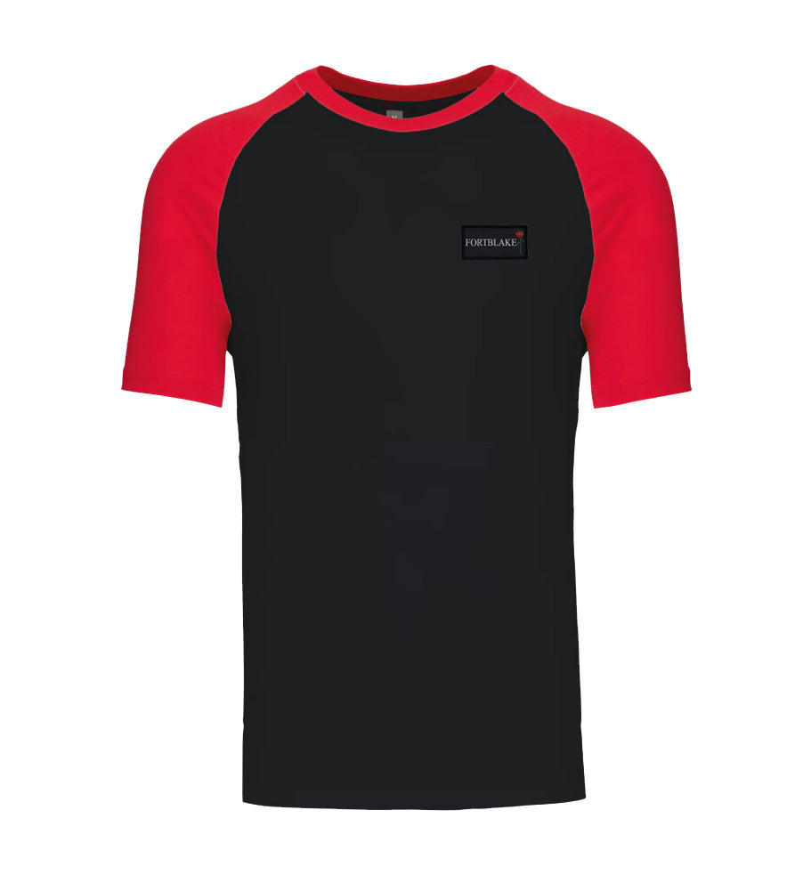 FORTBLAKE BLACK/RED BICOLOR T-SHIRT