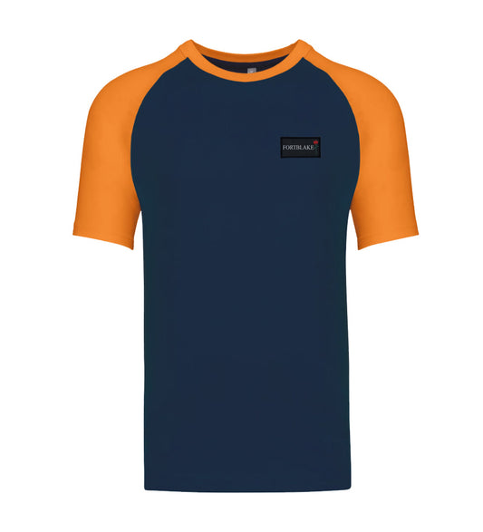 FORTBLAKE NAVY/ORANGE BICOLOR T-SHIRT