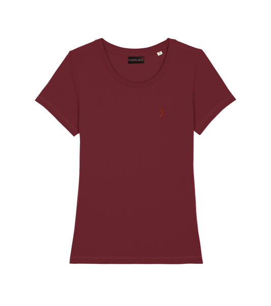 FORTBLAKE WOMAN SHADOW BORDEAUX T-SHIRT