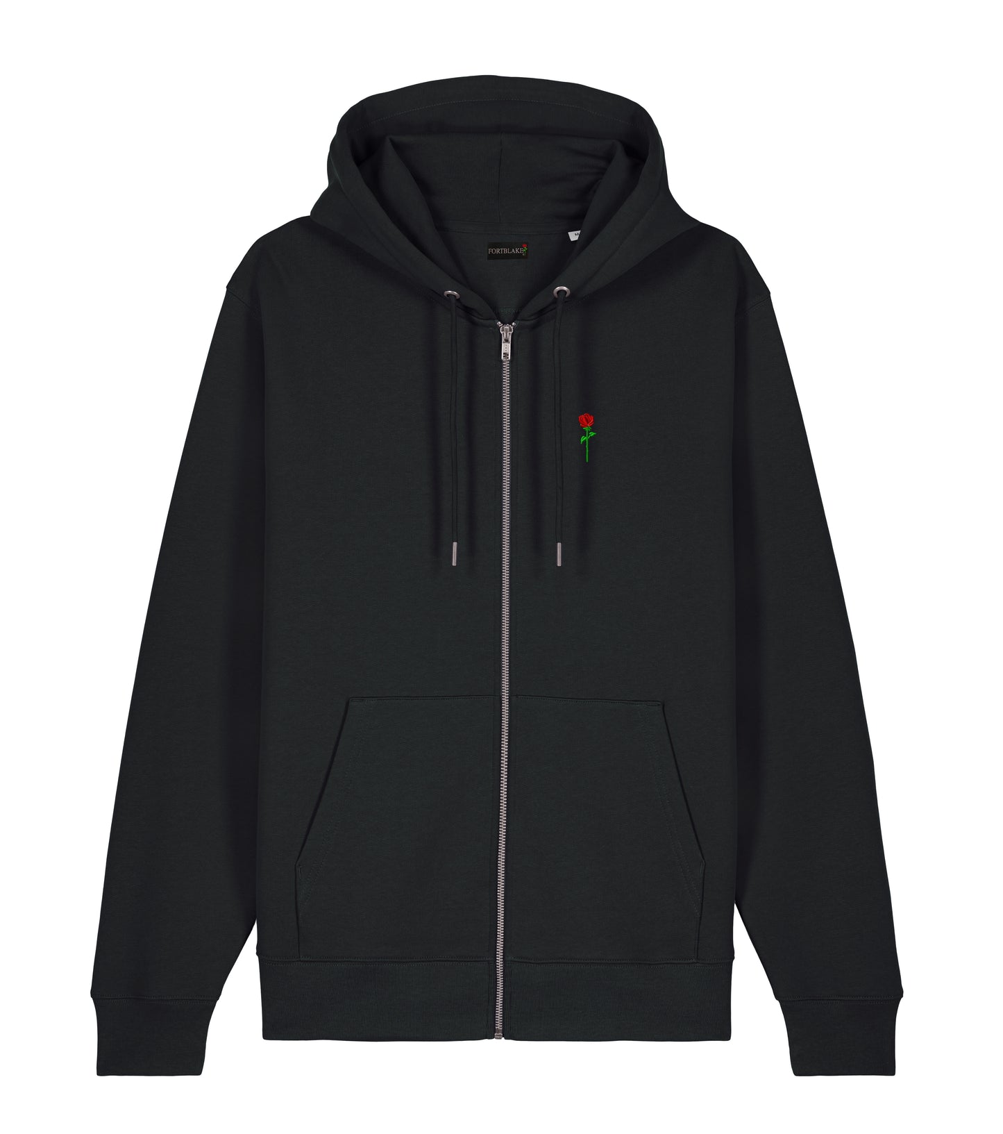 FORTBLAKE CLASSIC BLACK ZIP HOODIE