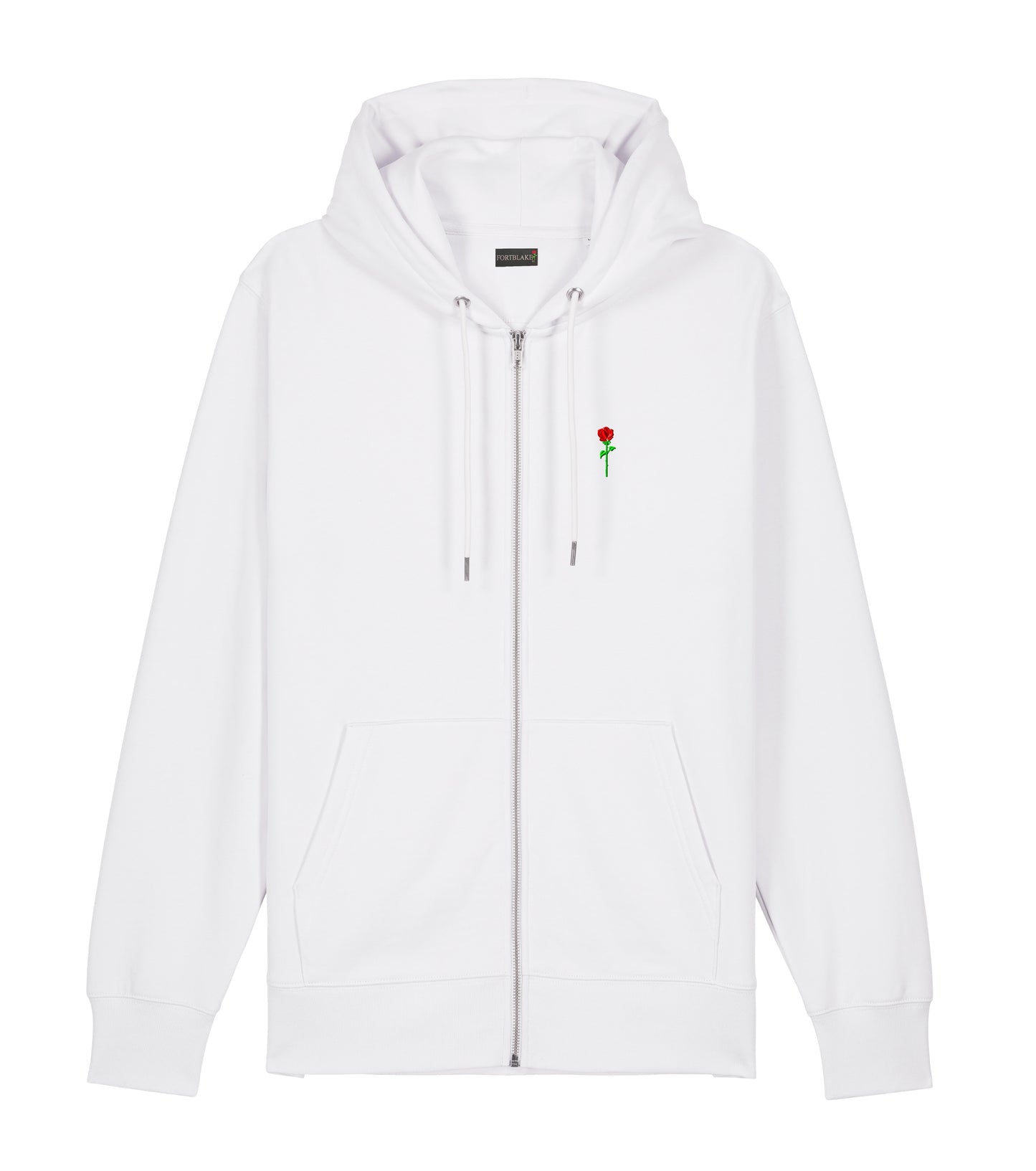 FORTBLAKE CLASSIC WHITE ZIP HOODIE