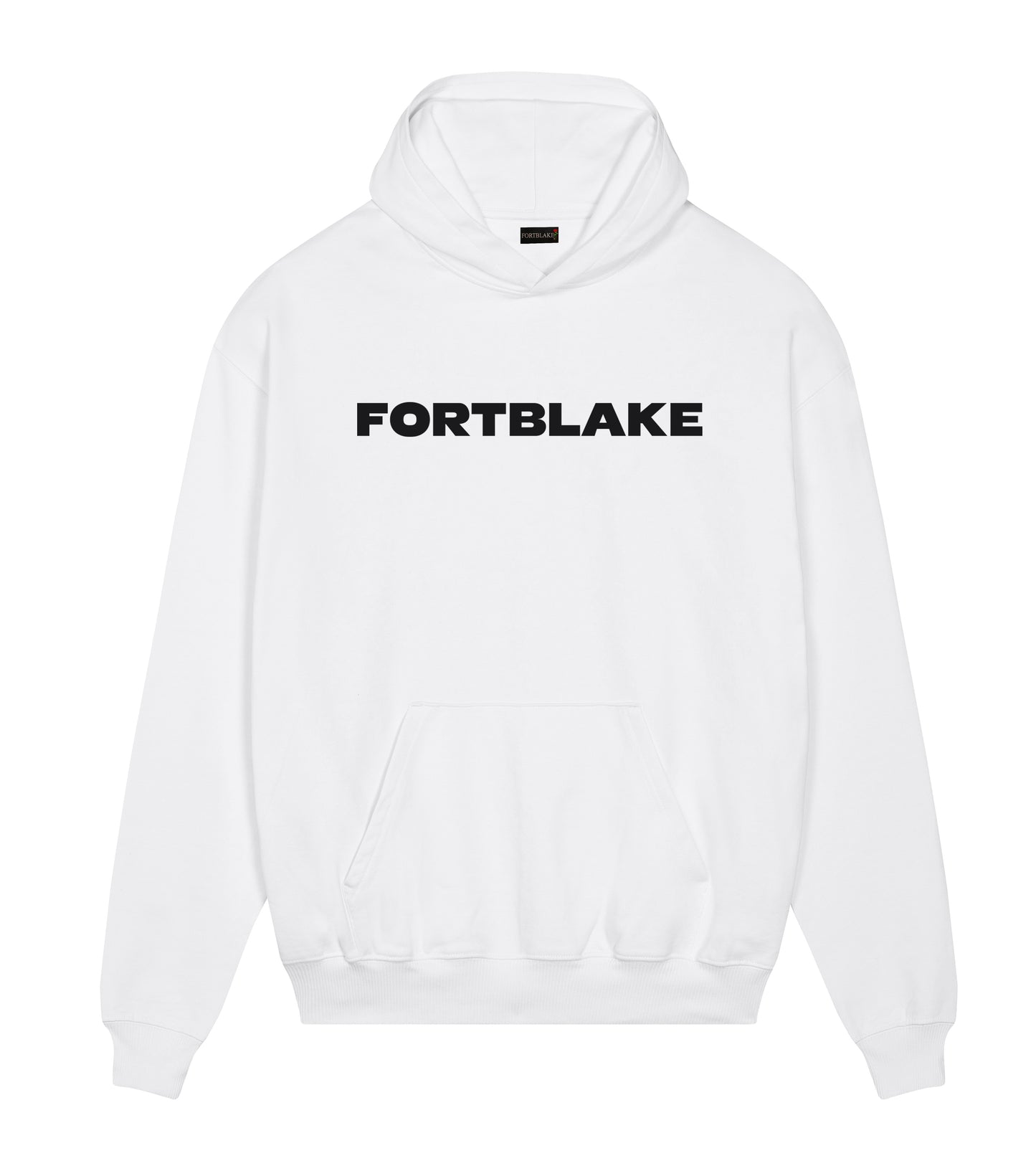 FORTBLAKE DERBY WHITE/BLACK HOODIE