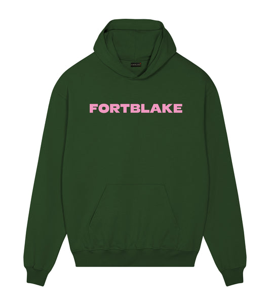 FORTBLAKE DERBY GREEN/PINK HOODIE