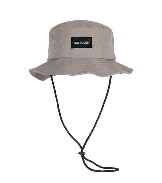 FORTBLAKE FLAG GREY STRING BUCKET HAT