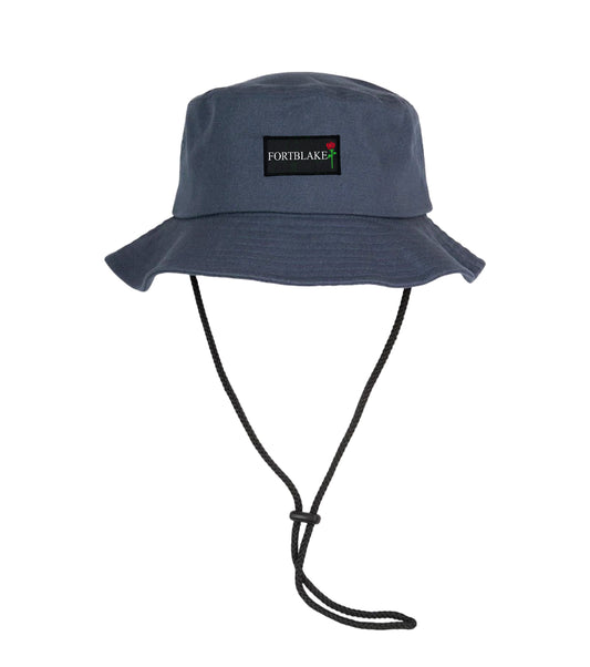 FORTBLAKE FLAG NAVY STRING BUCKET HAT