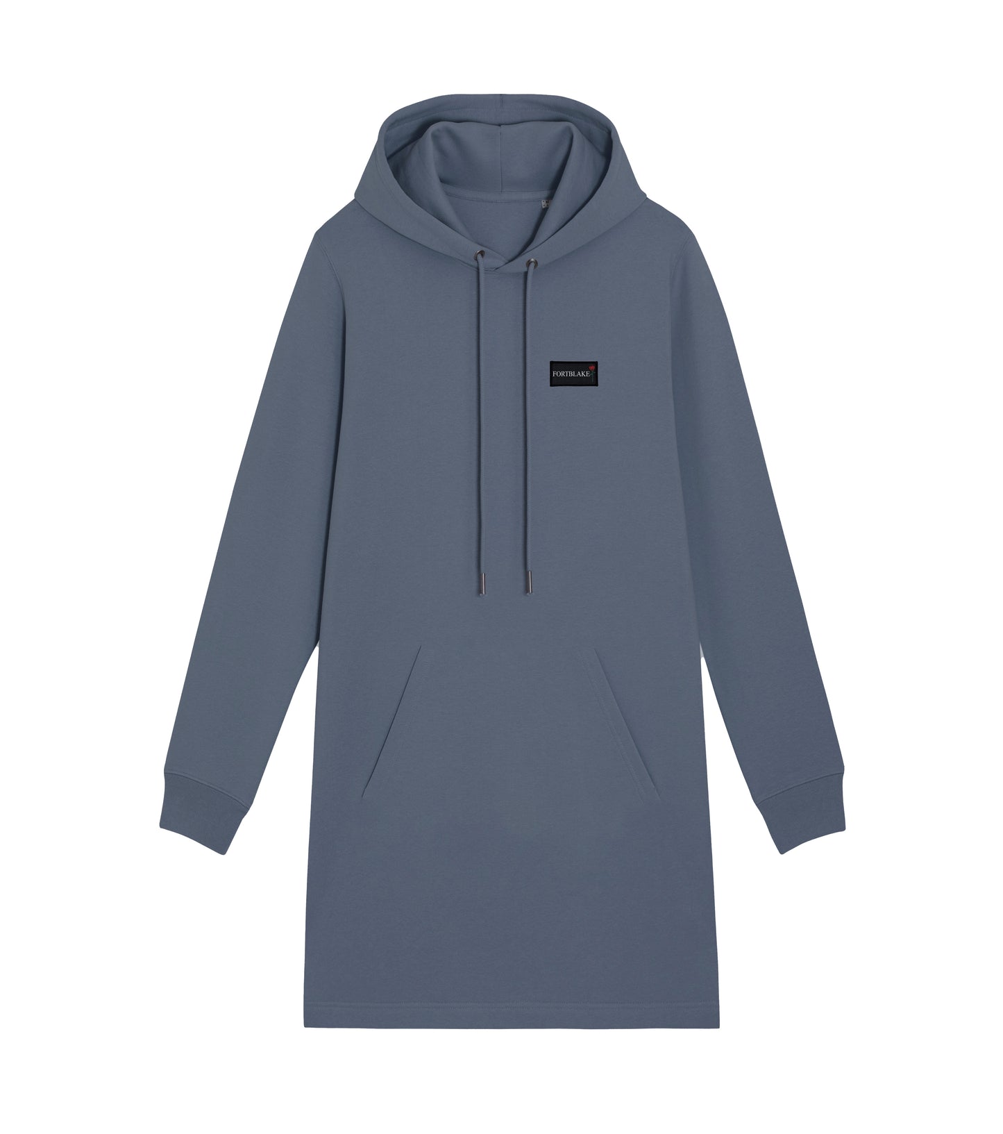 FORTBLAKE WOMAN FLAG GREY HOODIE-DRESS