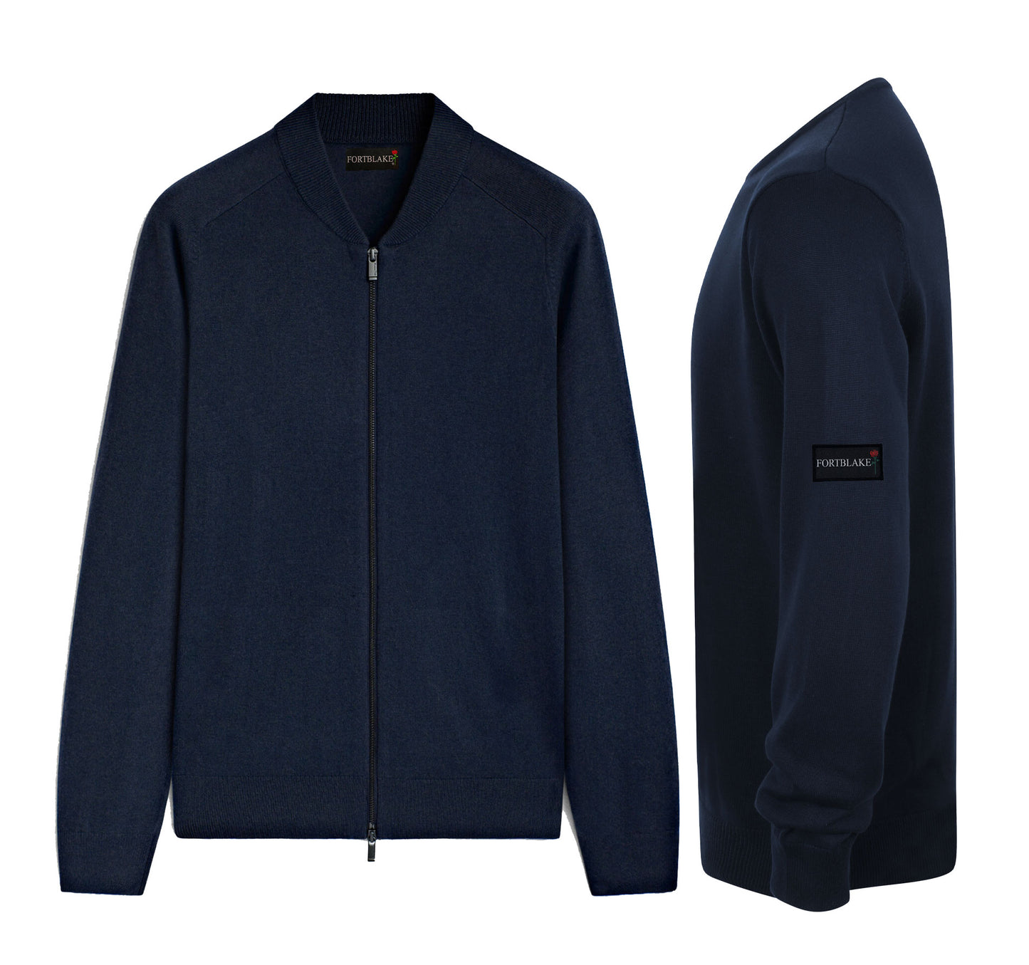 FORTBLAKE FLAG NAVY CARDIGAN KNITWEAR