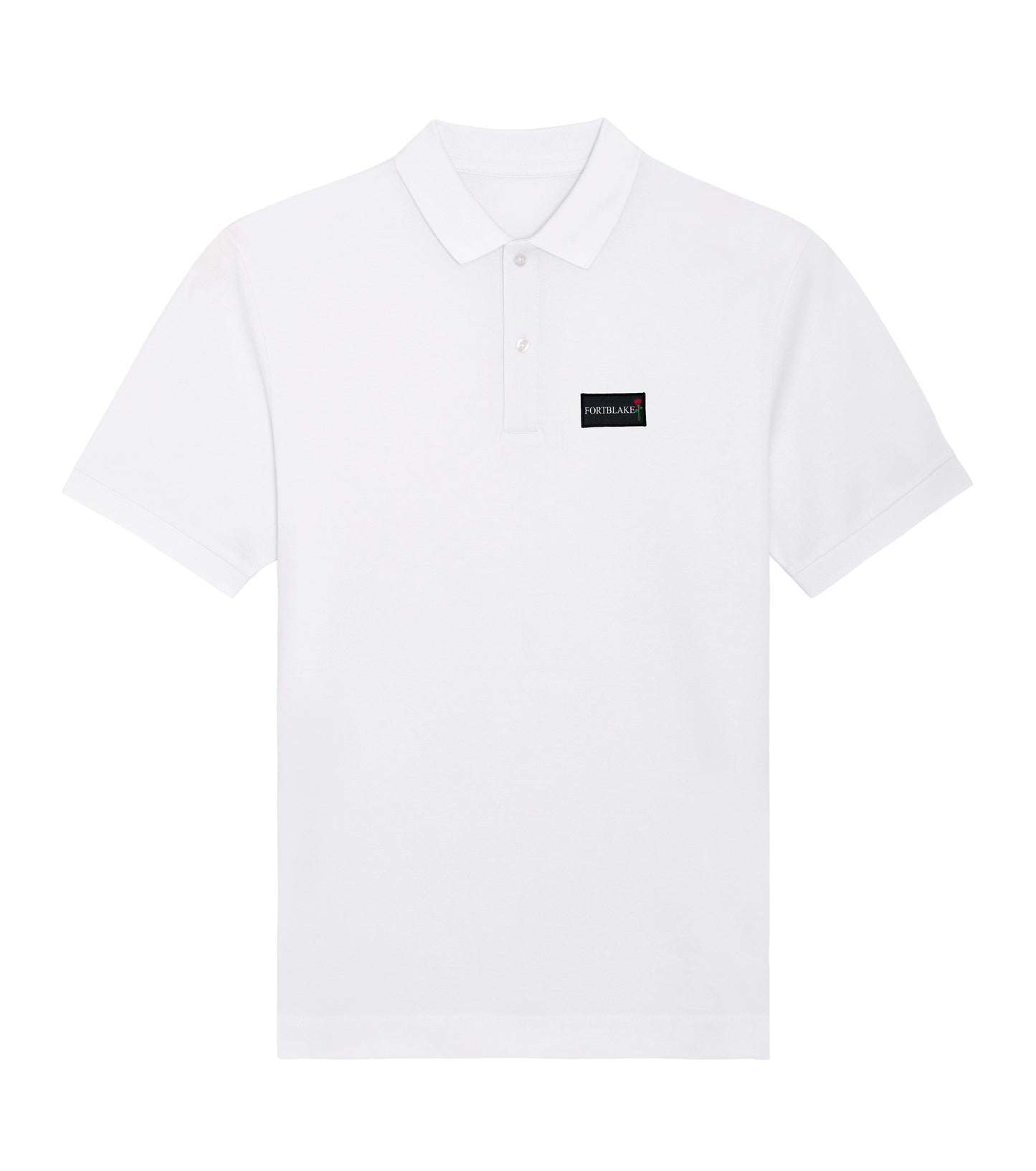 FORTBLAKE FLAG WHITE POLOSHIRT