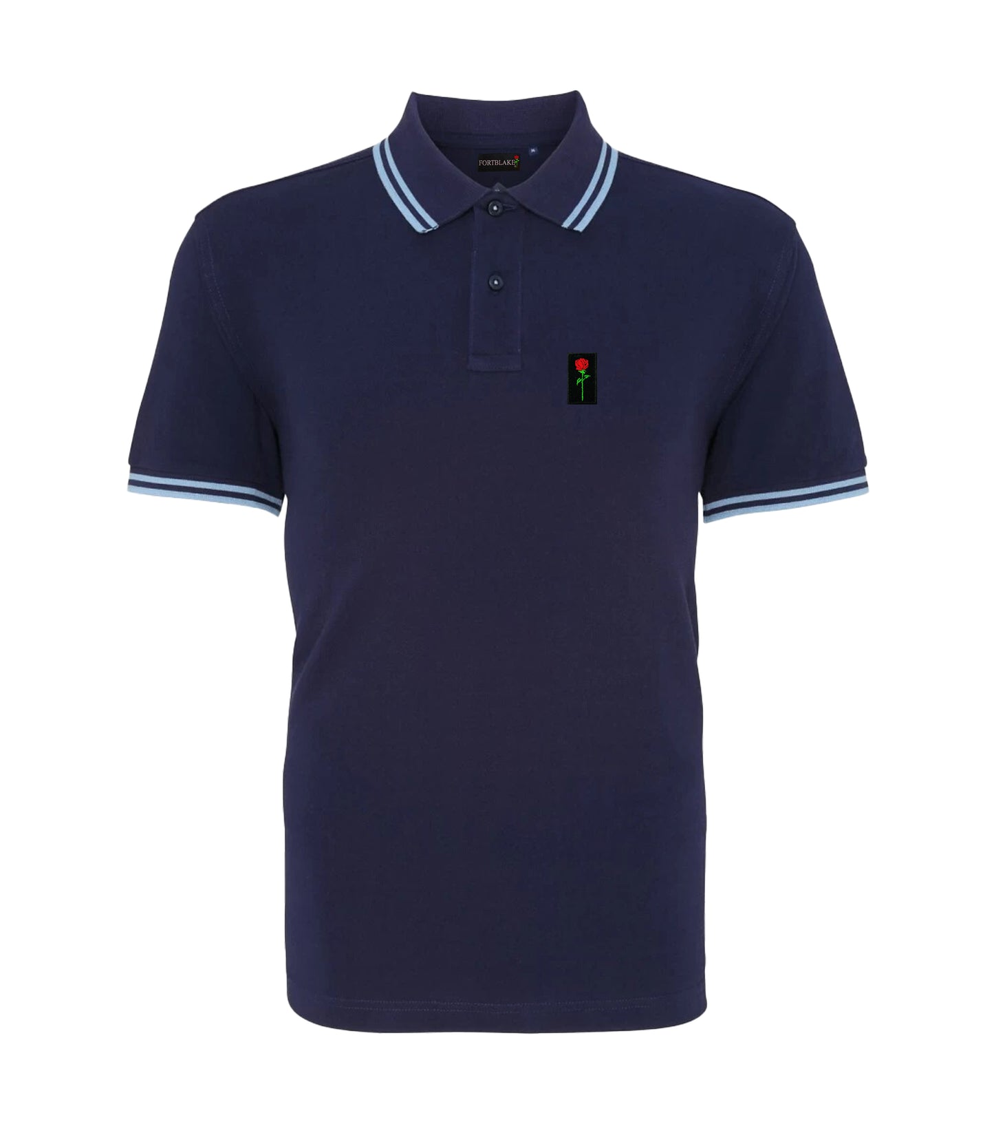 FORTBLAKE NAVY/SKY TIPPED POLOSHIRT