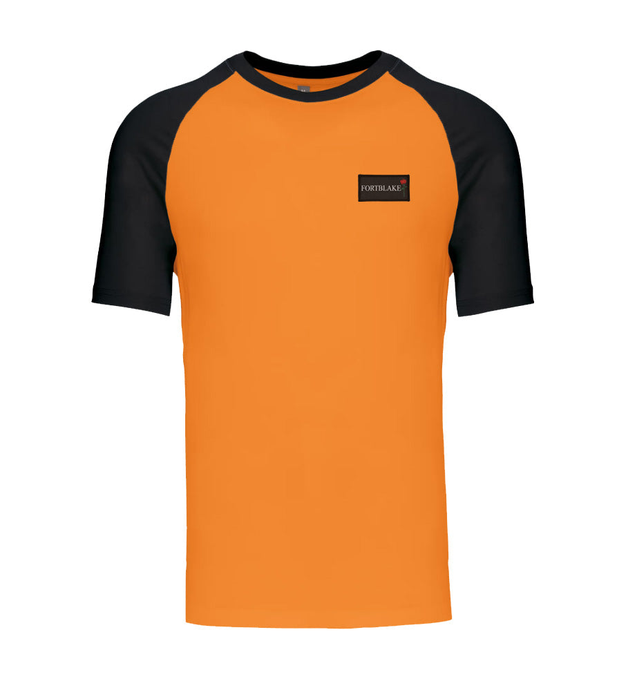 FORTBLAKE ORANGE/BLACK BICOLOR T-SHIRT