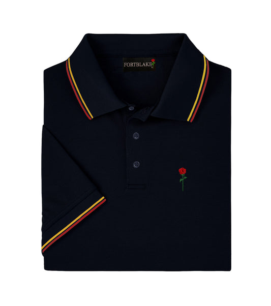 FORTBLAKE BLACK/RED/YELLOW POLOSHIRT