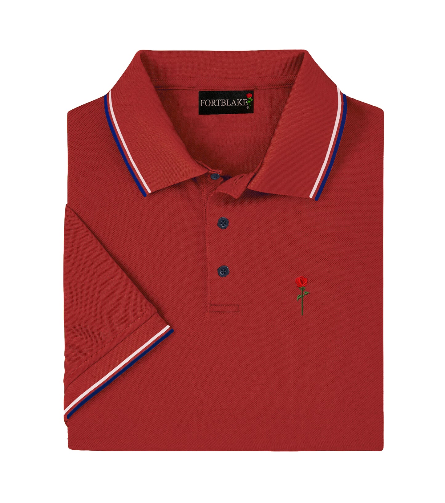 FORTBLAKE RED/NAVY/WHITE POLOSHIRT