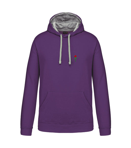 FORTBLAKE CLASSIC PURPLE/GREY BICOLOR HOODIE