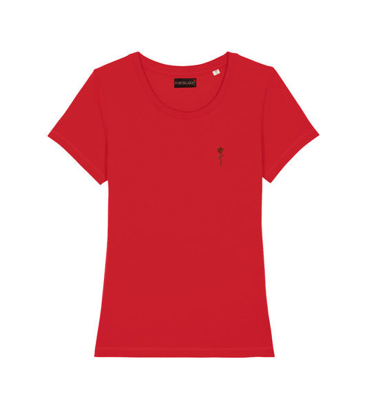 FORTBLAKE WOMAN SHADOW RED T-SHIRT