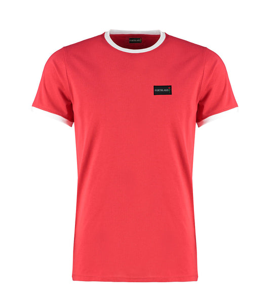 FORTBLAKE LIGHTRED/WHITE RING T-SHIRT