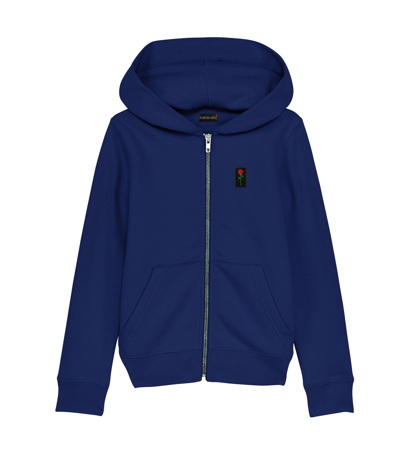 FORTBLAKE WOMAN ARTIC BLUE ZIP HOODIE