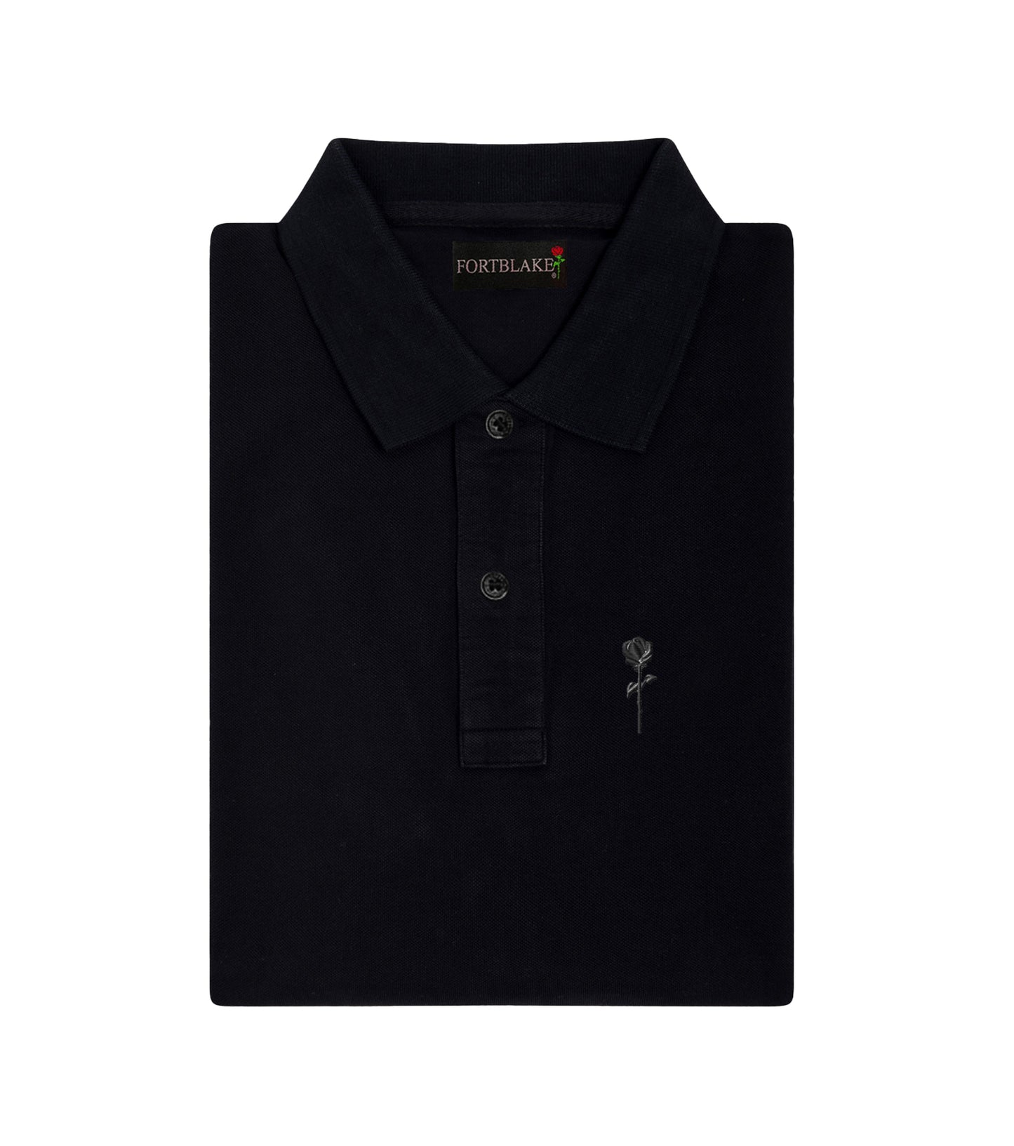 FORTBLAKE SHADOW BLACK POLOSHIRT