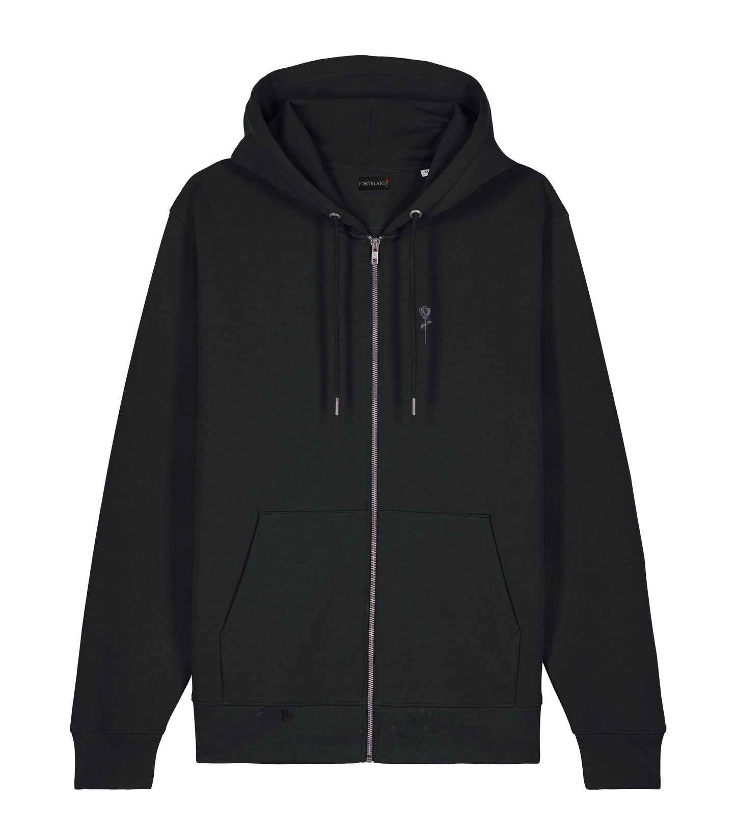 FORTBLAKE SHADOW BLACK ZIP HOODIE