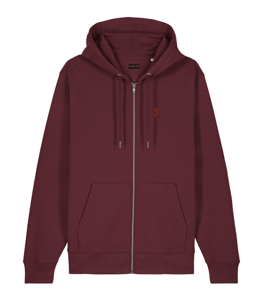 FORTBLAKE SHADOW BORDEAUX ZIP HOODIE