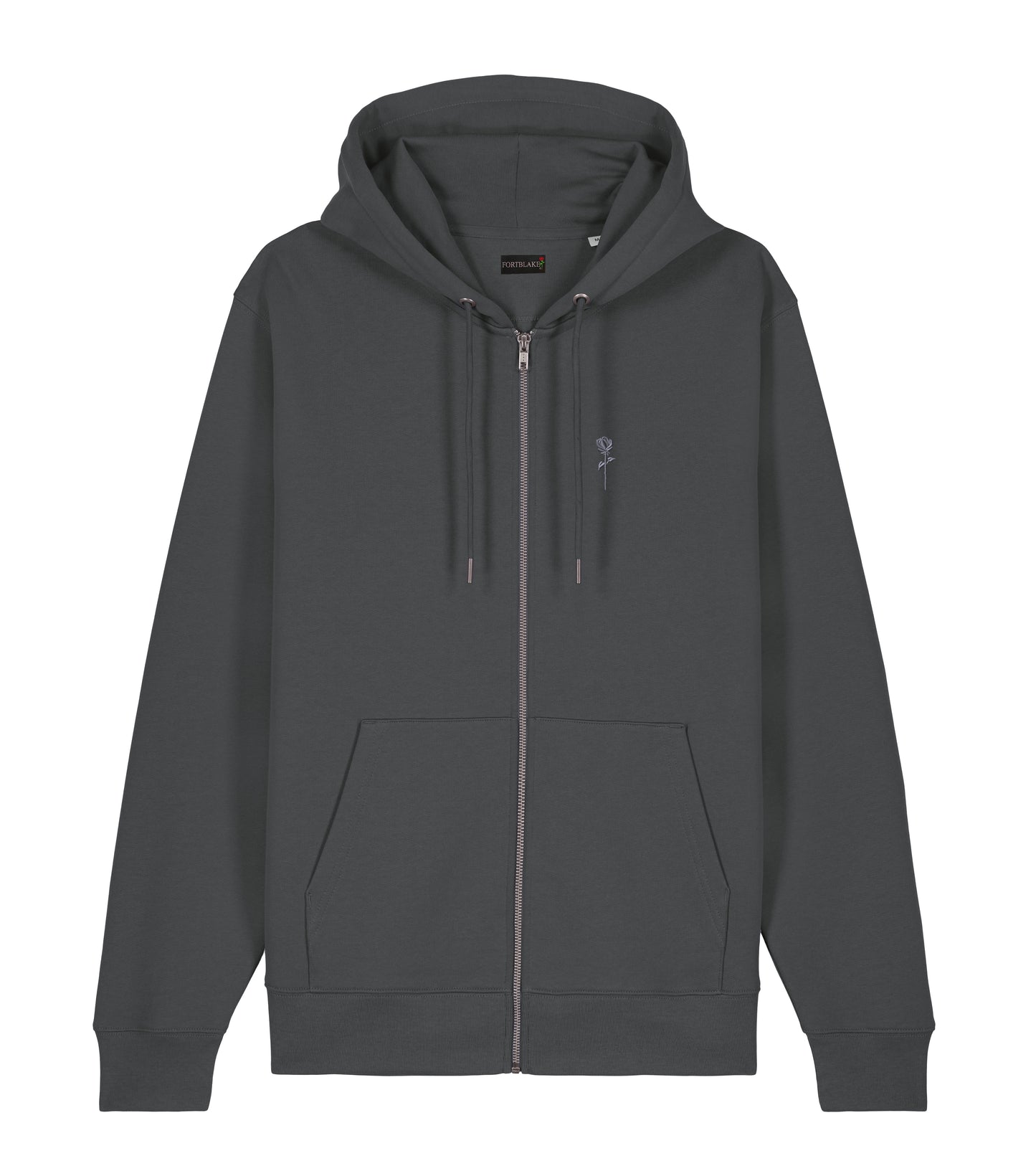 FORTBLAKE SHADOW DARKGREY ZIP HOODIE