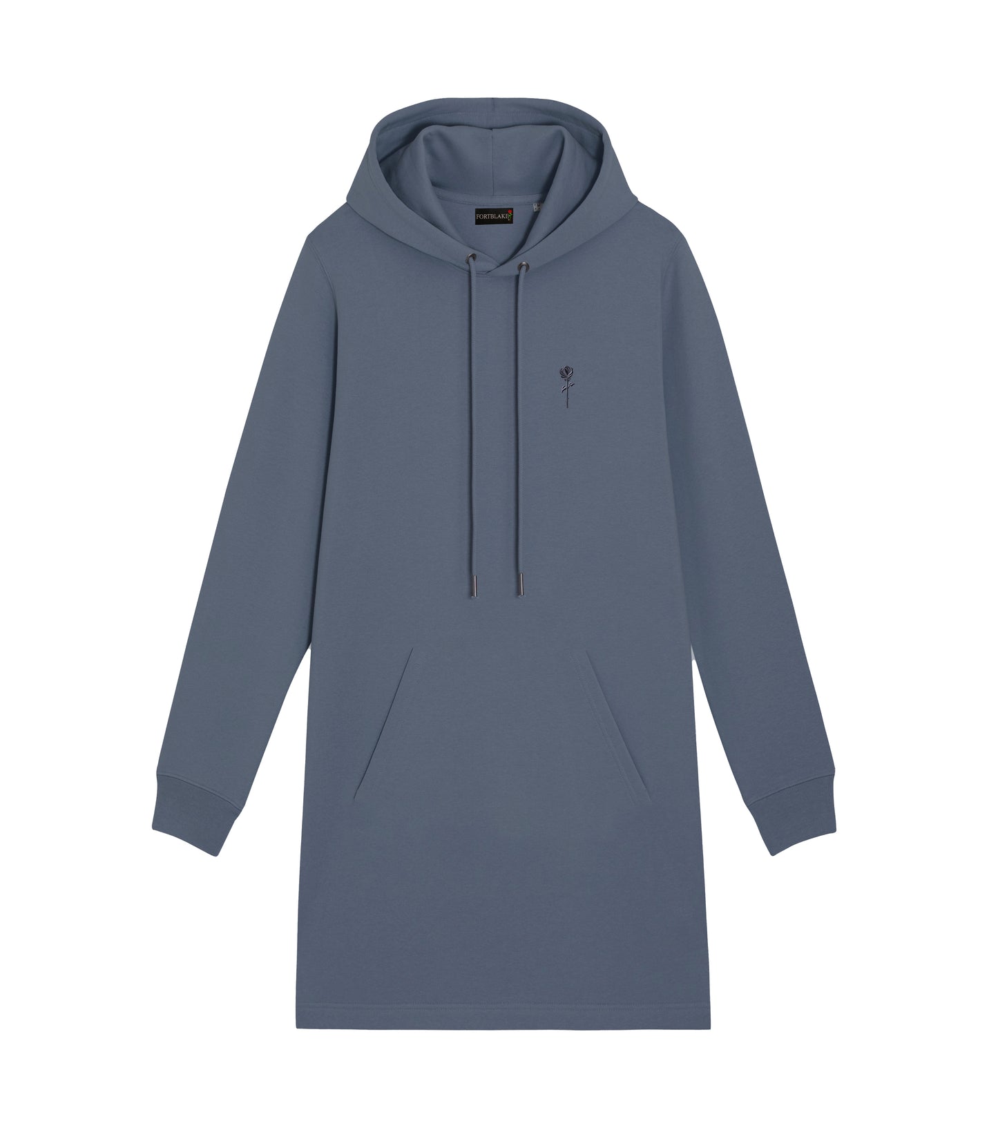 FORTBLAKE WOMAN SHADOW GREY HOODIE-DRESS