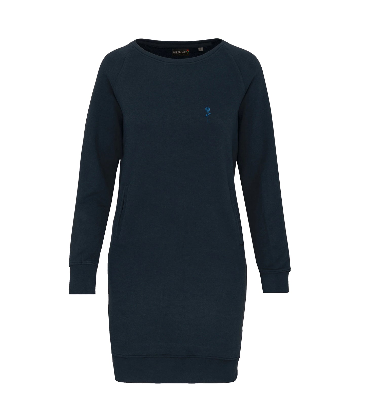 FORTBLAKE WOMAN SHADOW NAVY SWEAT-DRESS