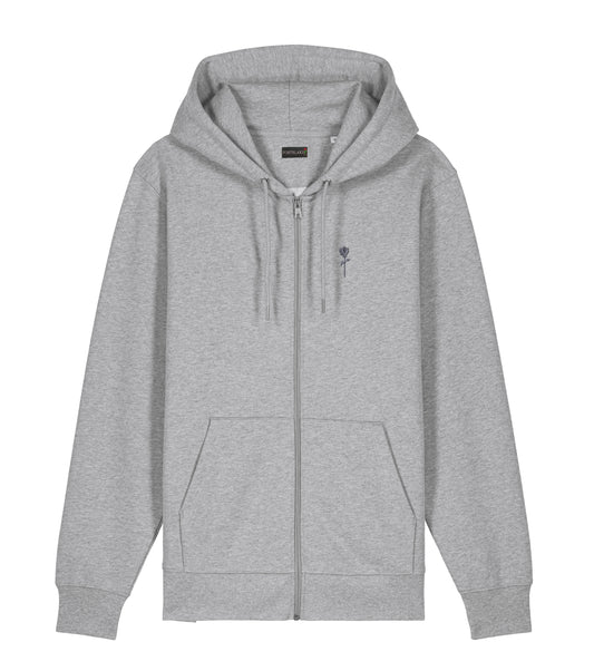 FORTBLAKE SHADOW SPORTGREY ZIP HOODIE