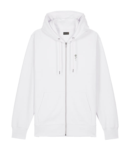 FORTBLAKE SHADOW WHITE ZIP HOODIE