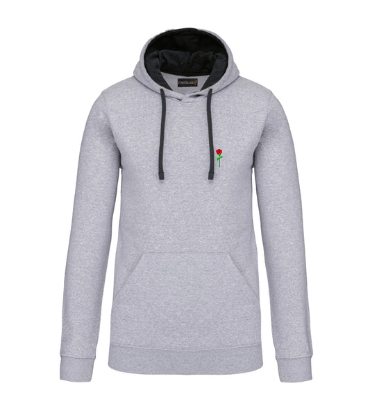 FORTBLAKE CLASSIC SPORTGREY/NAVY BICOLOR HOODIE