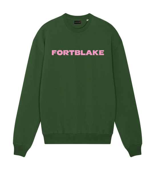 FORTBLAKE DERBY GREEN/PINK SWEATSHIRT