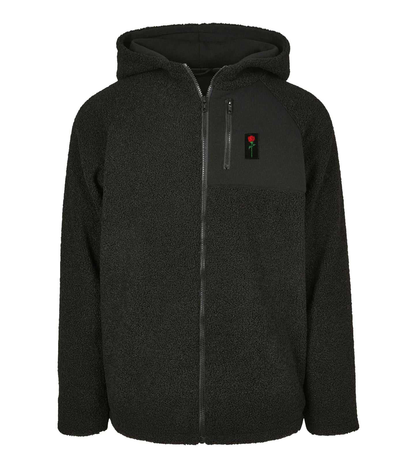 FORTBLAKE BLACK TEDDY HOODIE