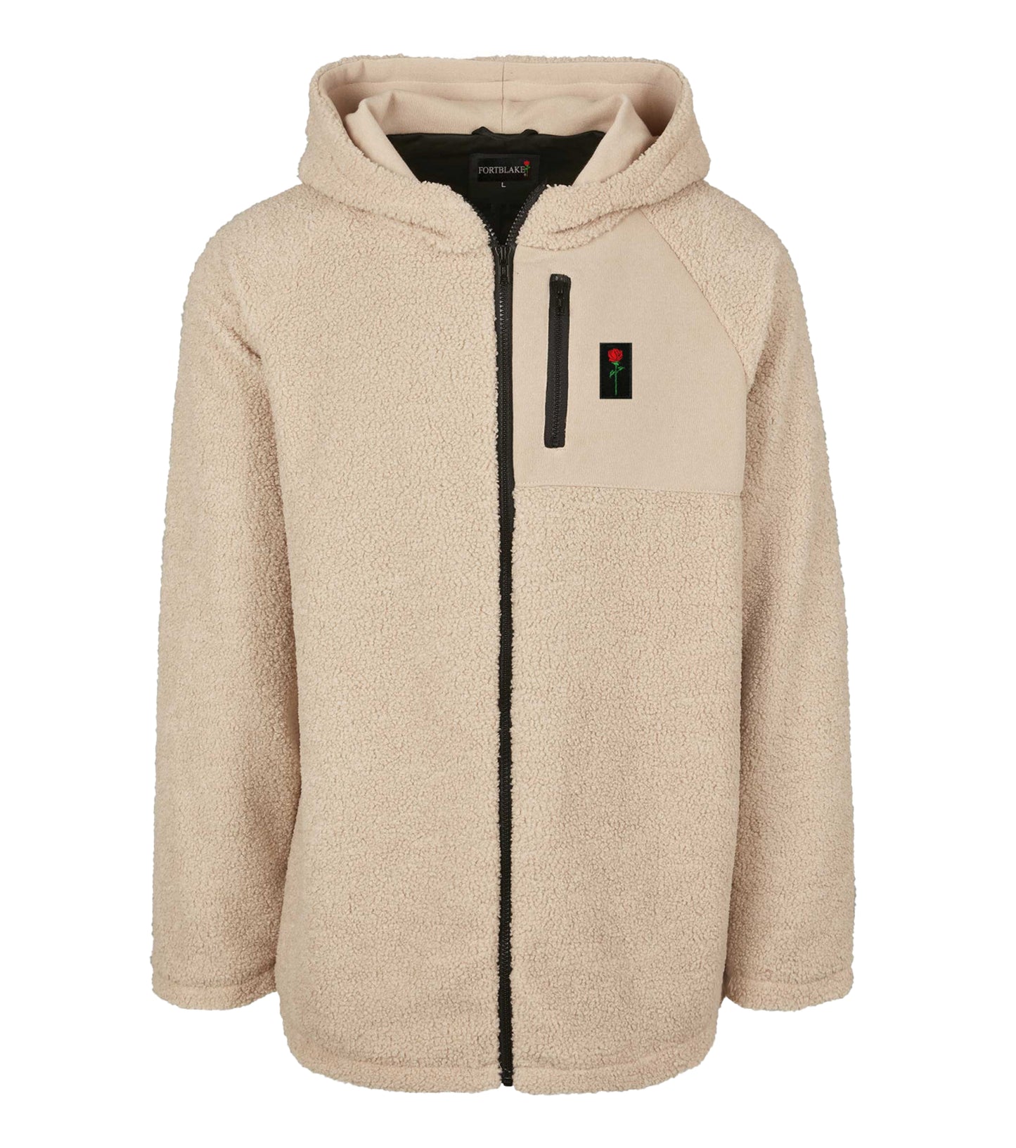 FORTBLAKE BEIGE TEDDY HOODIE