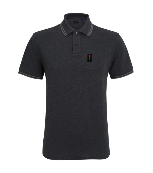 FORTBLAKE GREY/SMOKE TIPPED POLOSHIRT