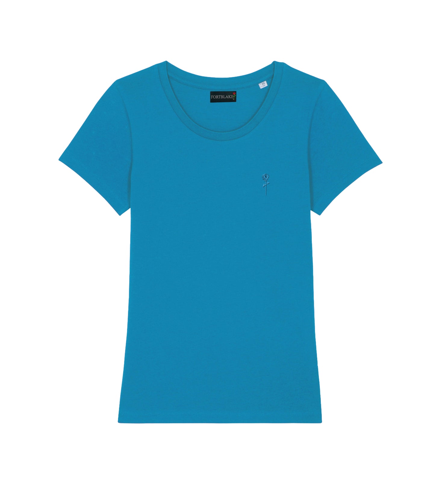 FORTBLAKE WOMAN SHADOW TURQUOISE T-SHIRT