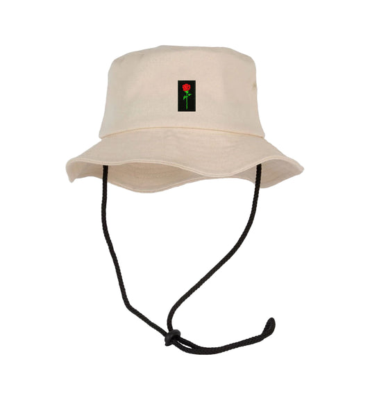 FORTBLAKE WAVE CREAM STRING BUCKET HAT