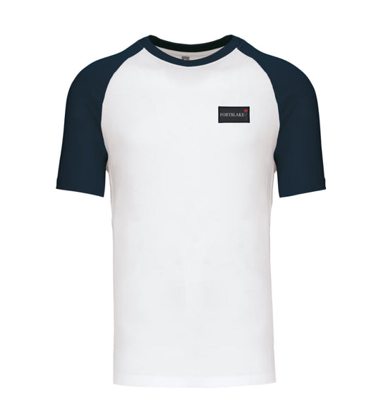 FORTBLAKE WHITE/NAVY BICOLOR T-SHIRT