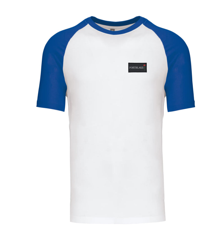 FORTBLAKE WHITE/ROYAL BICOLOR T-SHIRT