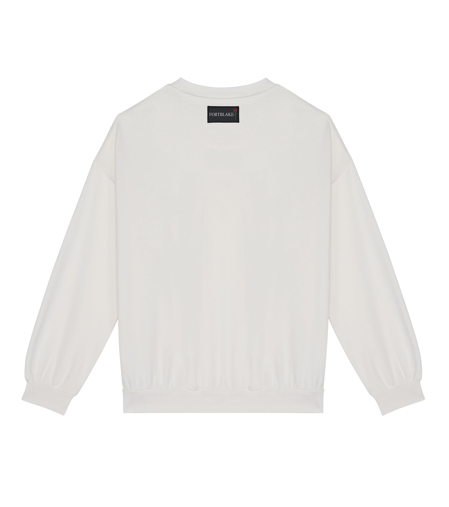 FORTBLAKE OVERSIZE WHITE SWEATSHIRT