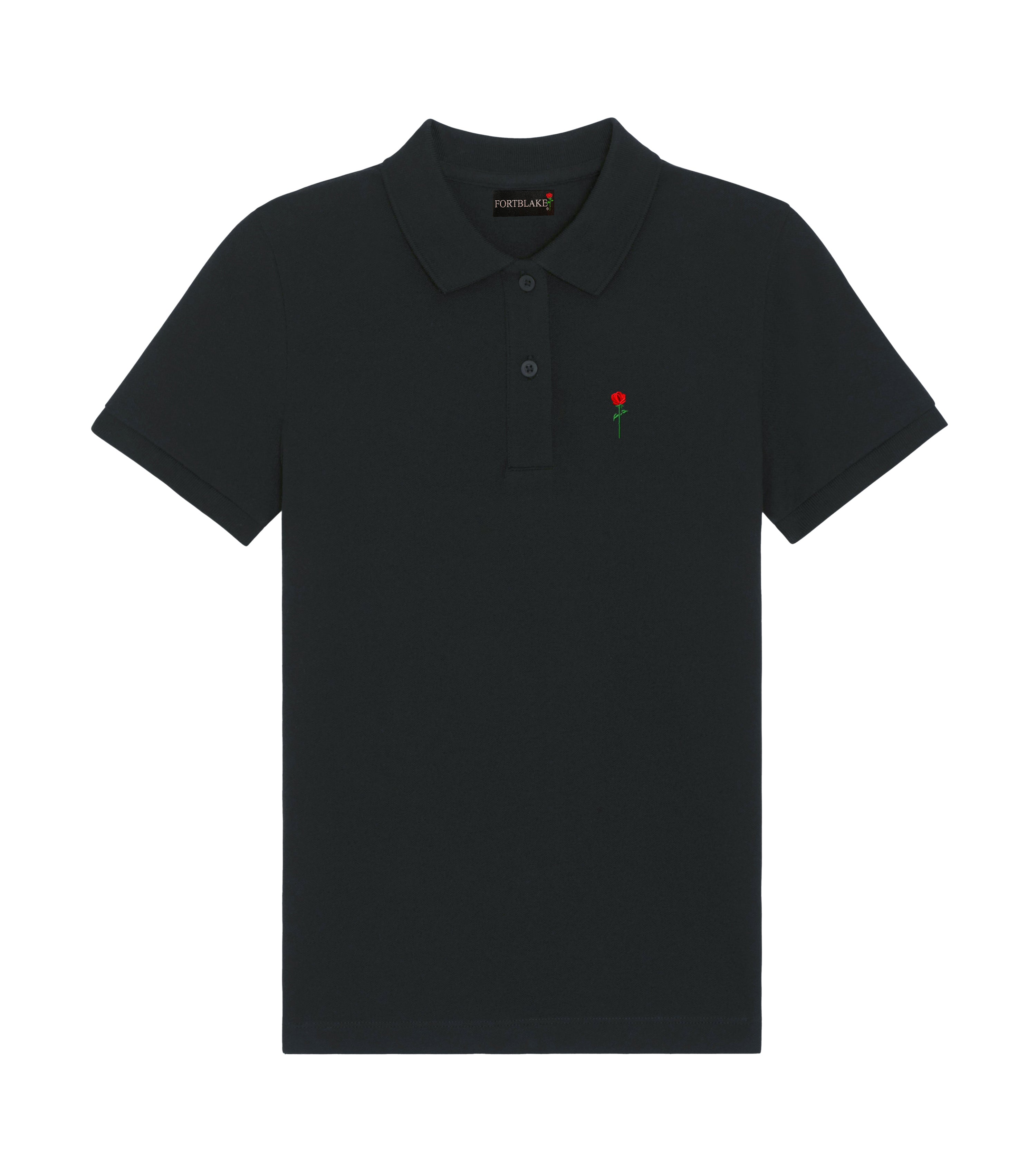 FORTBLAKE WOMAN CLASSIC BLACK POLOSHIRT – Fortblake